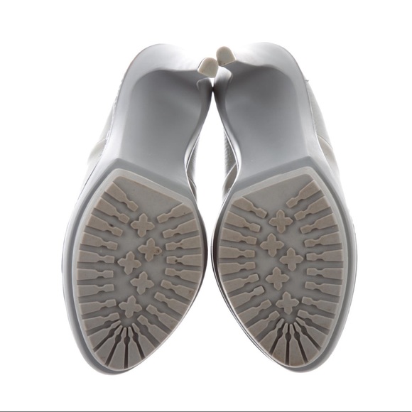 Herve Leger Gray Olechka Platform Ankle Booties - Picture 5 of 5